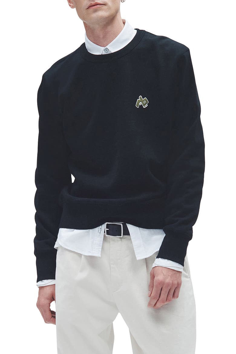 Monster Crewneck Sweatshirt, Main, color, BLACK