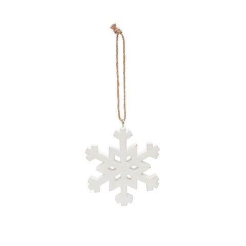 MDF Hexagonal Snowflake Christmas Tree Ornament