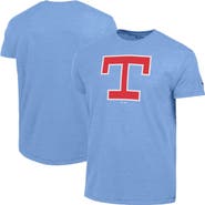 Champion Men's Champion Light Blue Texas Rangers Cooperstown Logo Tri-Blend T-Shirt