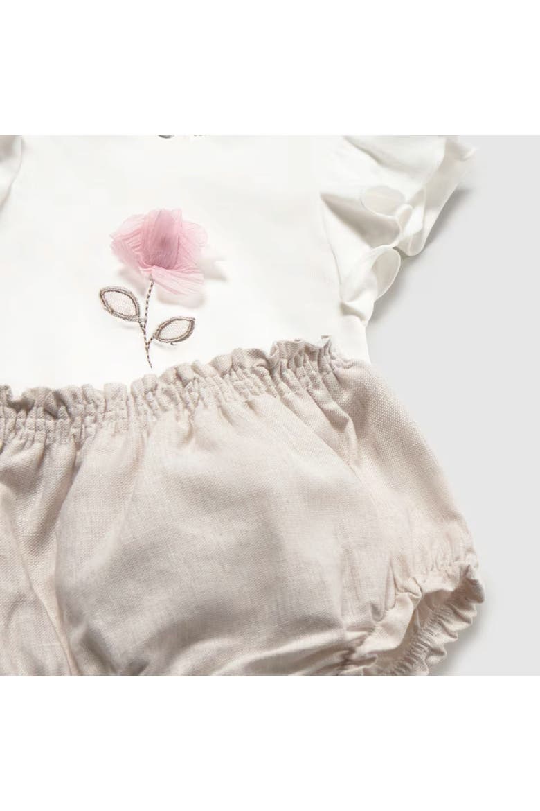Flower Short Set, Alternate, color, Beige