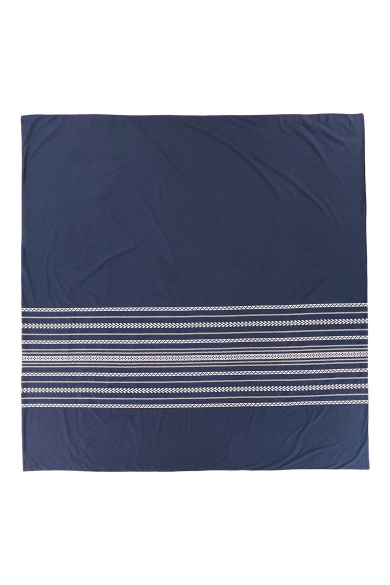 Bohemian Fair Isle Duvet Cover & Sham Set, Alternate, color, INDIGO