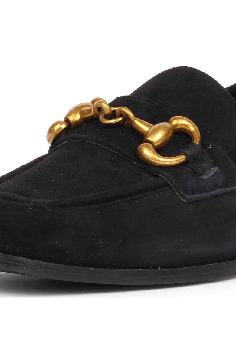 SAINT G Jacqueline Suede Loafer Pump, Alternate, color, Black