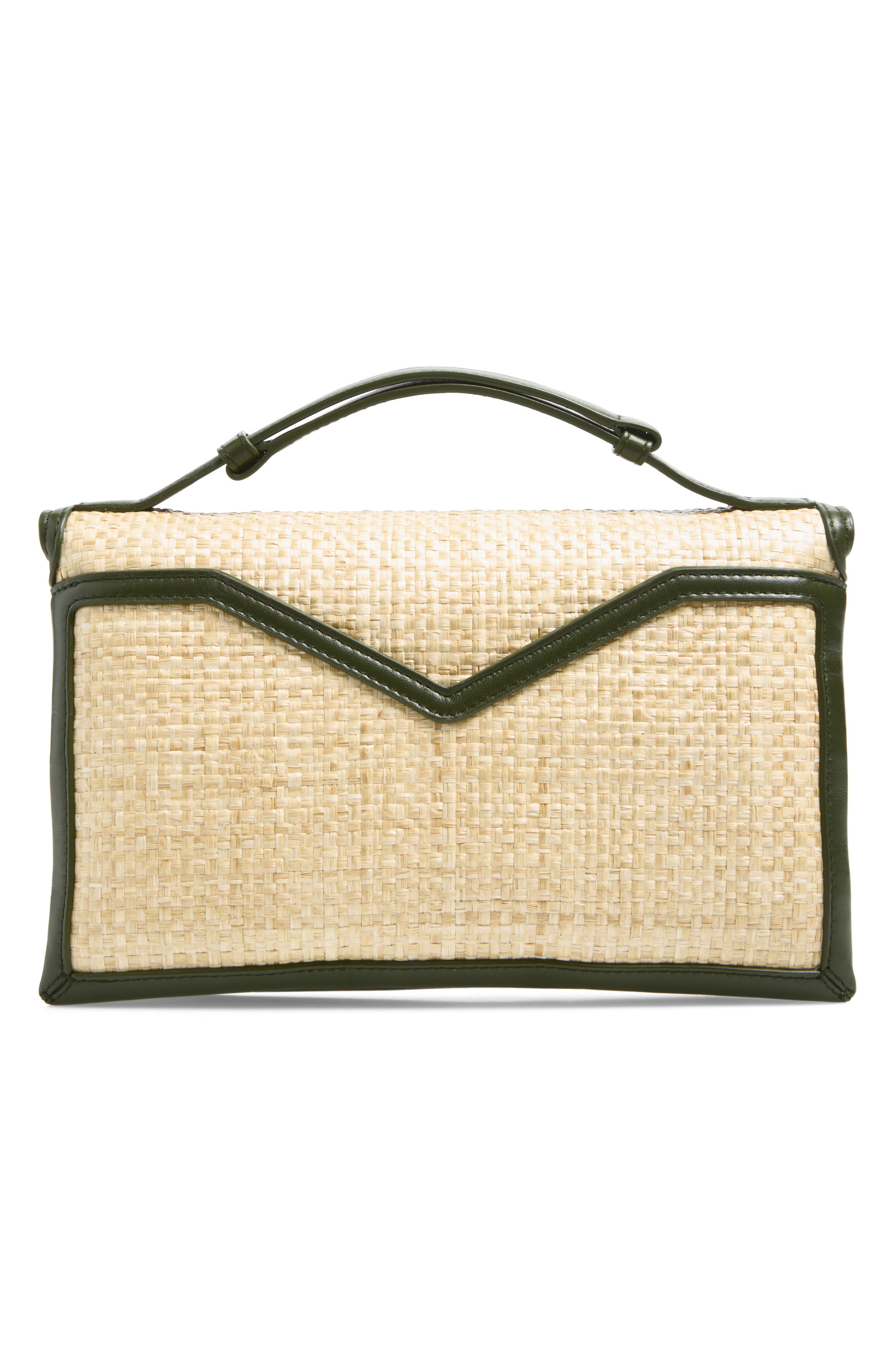 Bottega Veneta Knot Lock Intrecciato Straw Shoulder Bag, Alternate, color, 9079 Natural Shade/ G.t-Mb