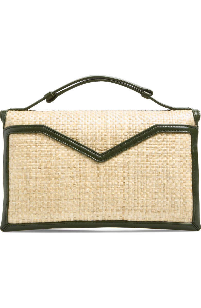 Bottega Veneta Knot Lock Intrecciato Straw Shoulder Bag, Alternate, color, 9079 Natural Shade/ G.t-Mb