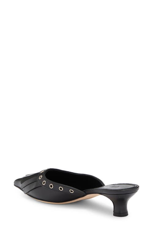 Aeyde Tania Kiltie Fringe Mule In Black