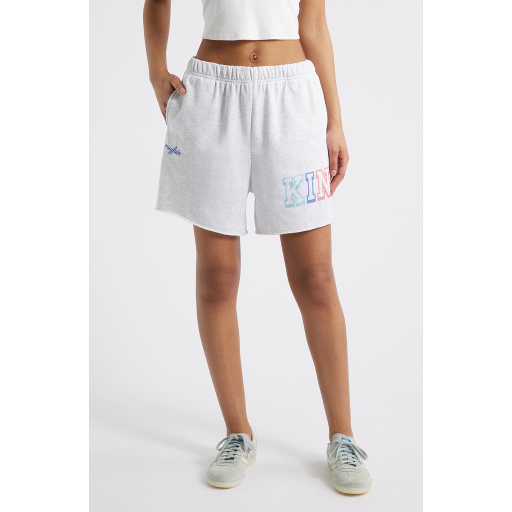 THE MAYFAIR GROUP THE MAYFAIR GROUP KINDNESS IS FREE GRAPHIC SWEAT SHORTS