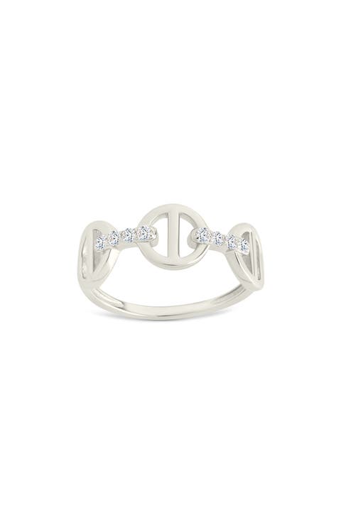 Felicia Cubic Zirconia Chain Ring