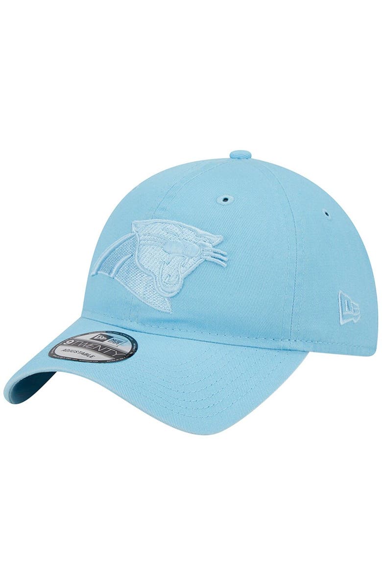 New Era Men's New Era Light Blue Carolina Panthers Core Classic 2.0 Brights 9TWENTY Adjustable Hat, Main, color,