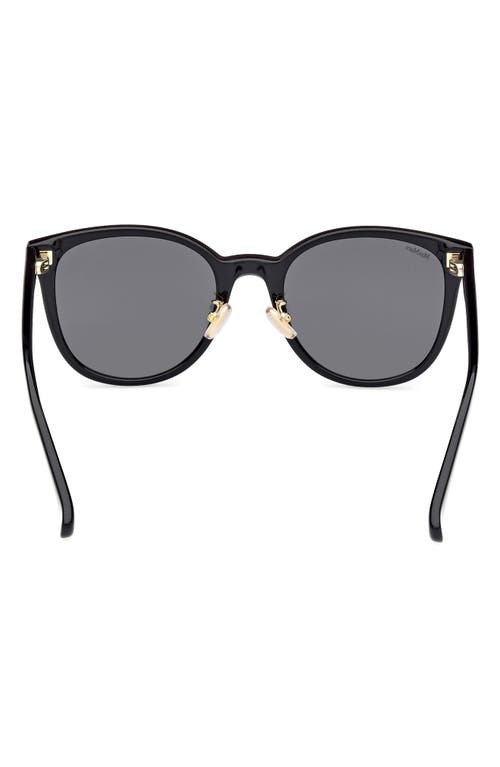 Max Mara 55mm Round Sunglasses In Brown