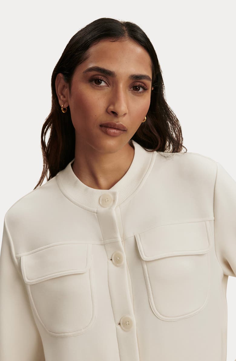 Varley Hartwell Button Front Sweater, Alternate, color, Pristine
