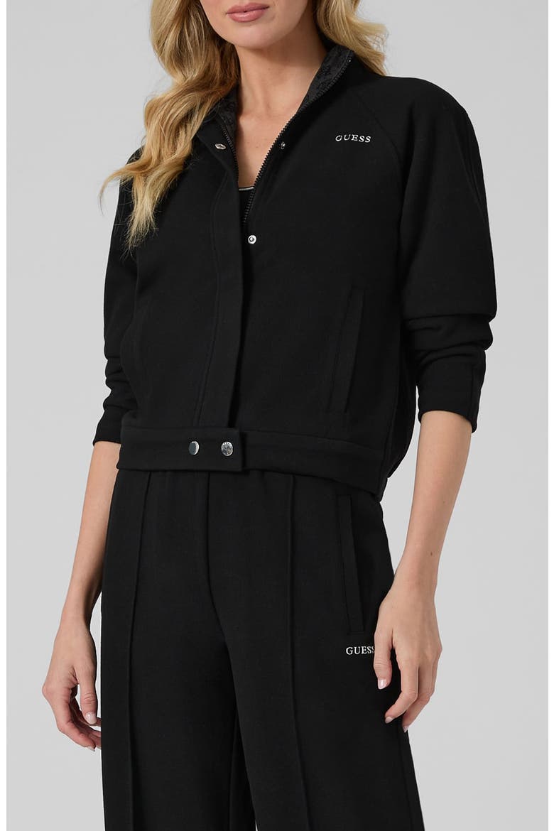 Marilu Full Zip Jacket, Main, color, JET BLACK