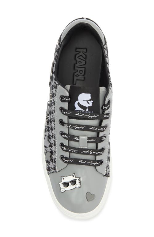 Karl Lagerfeld Paris Cate Pins Tweed Sneaker In Multi