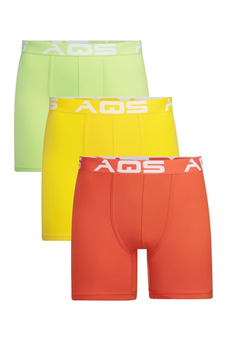 Classic Fit Boxer Briefs - Pack of 3, Main, color, ORANGE/YELLOW/LIME GREEN