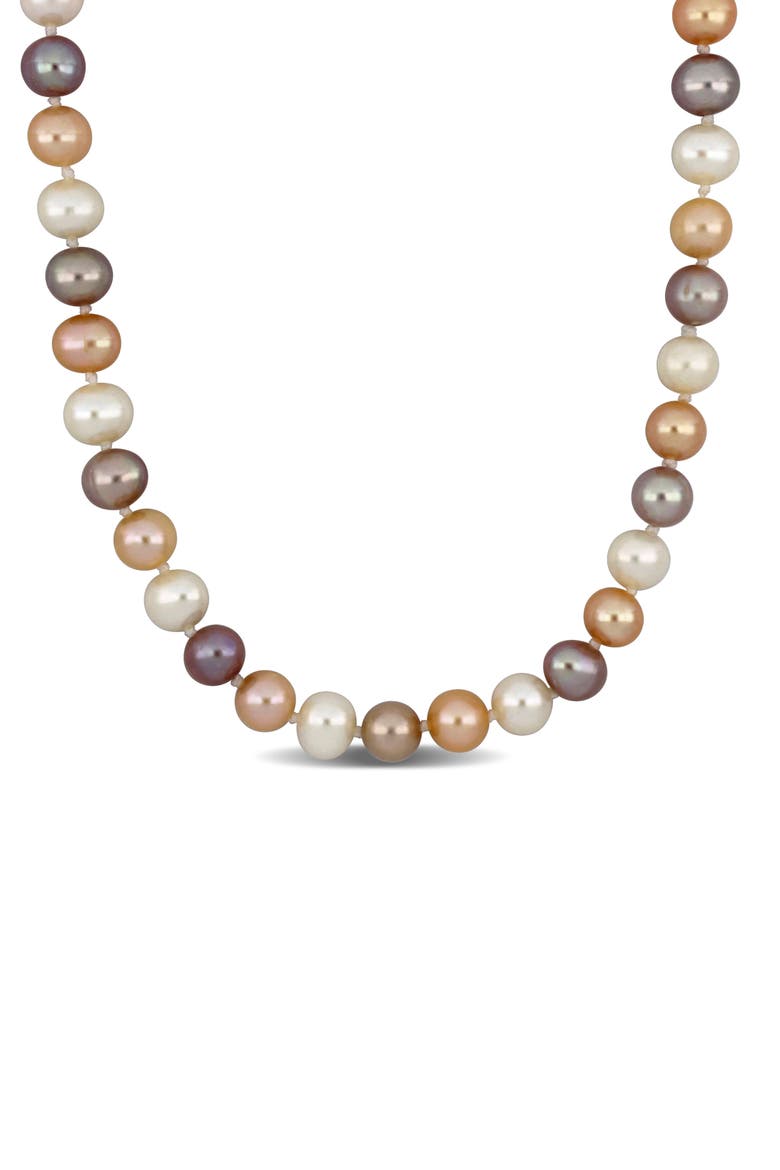Multicolor Cultured Pearl Necklace, Main, color, MULTI