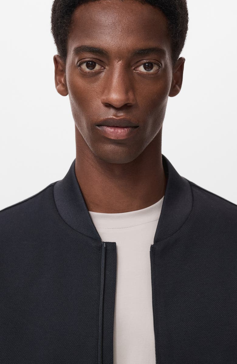 MANGO Thermoregulated Bomber Jacket, Alternate, color, Navy