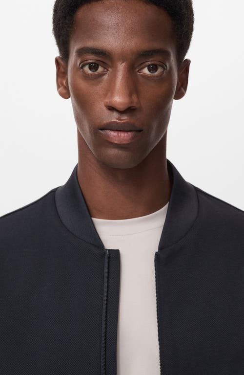 Mango Thermoregulated Bomber Jacket In Blue