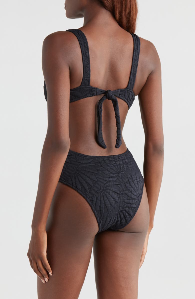 FARM Rio Copabanana Side Cutout Quilted One-Piece Swimsuit, Alternate, color, 