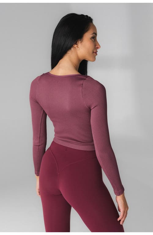 Vitality Synergy V Long Sleeve In Mauve