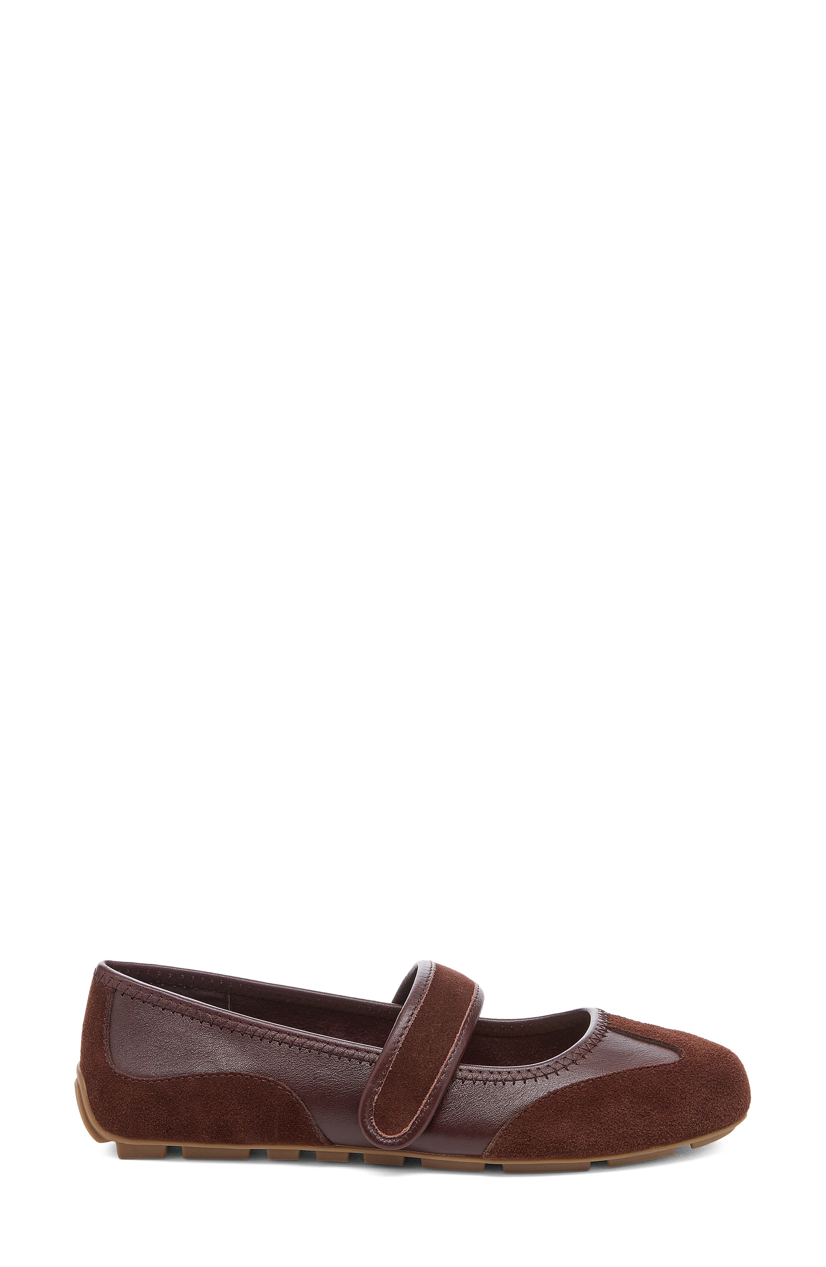Damon Leather Mary Jane Flat, Alternate, color, WARM BROWN