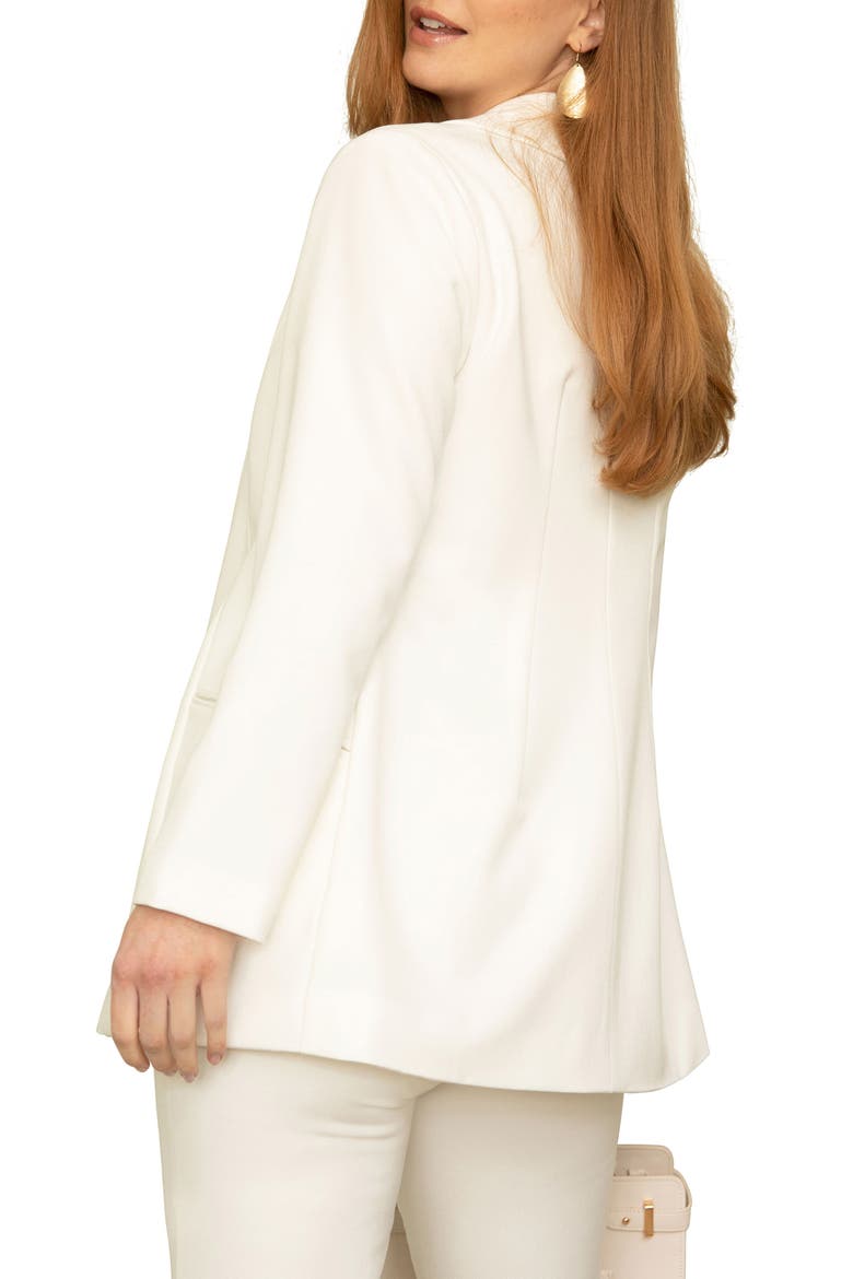 Mya Soft Tailored Jacket, Alternate, color, IVORY