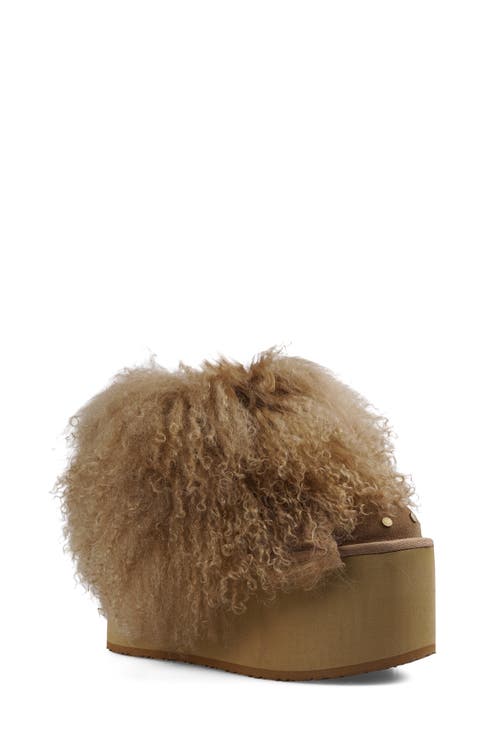 Alleja Genuine Shearling Platform Bootie