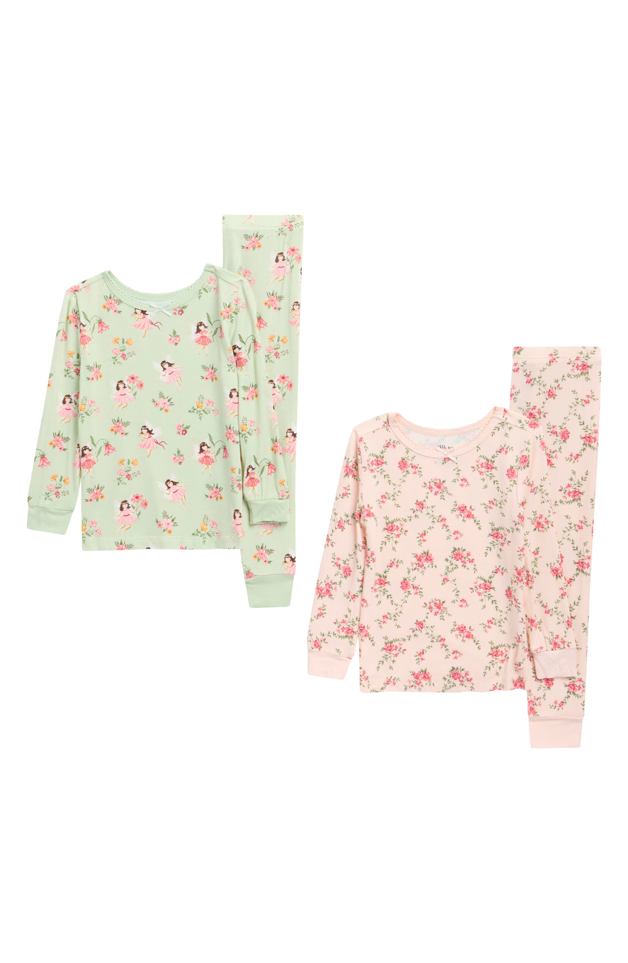 Kids' Fairy Fitted 4-Piece Pajamas