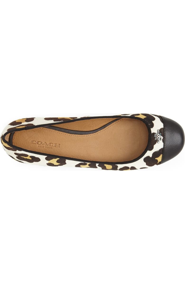 COACH 'Samantha' Cap Toe Flat, Alternate, color,