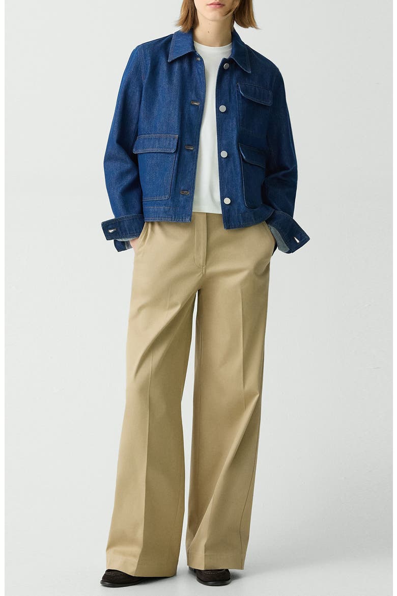 Classic Stretch Cotton Pants, Alternate, color, TRENCH