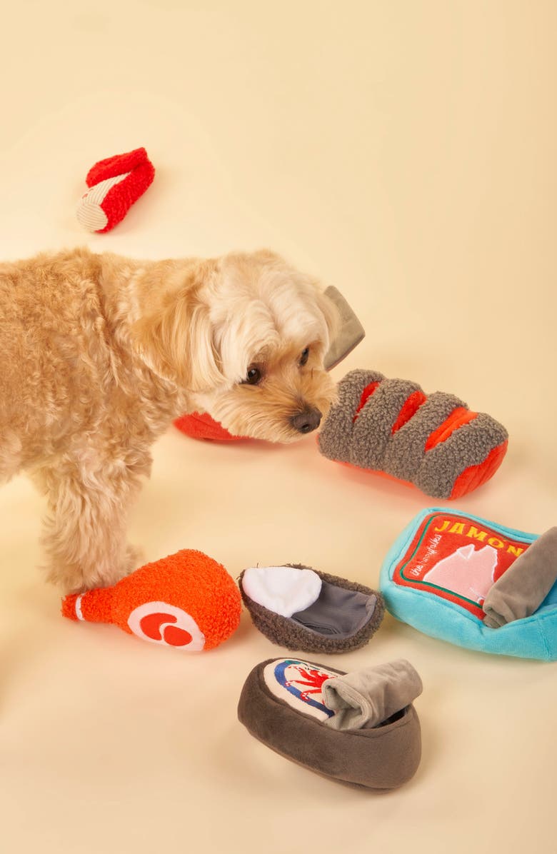 the furryfolks Tinned Salmon Nosework Toy, Alternate, color, Blue