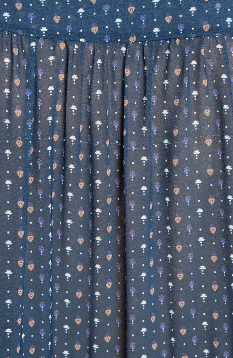 See by Chloé Tie Neck Ruffle Hem Blouse, Alternate, color,