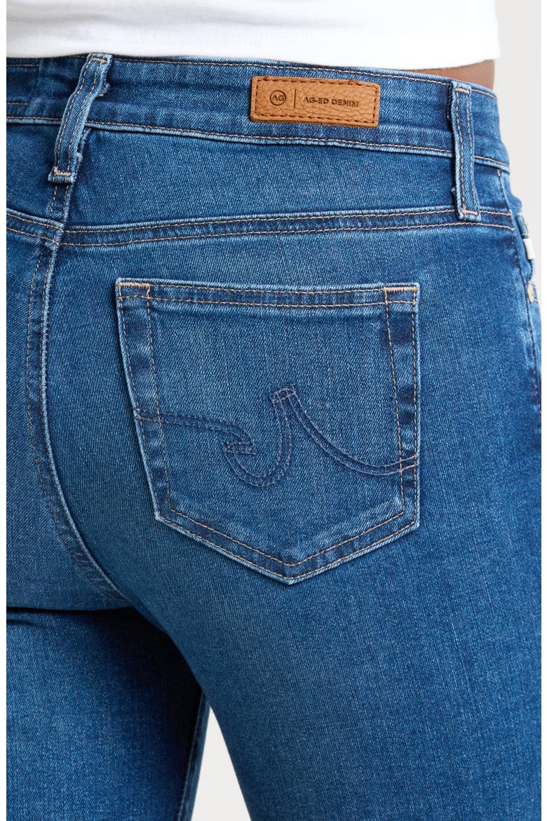Mari Mid Rise Slim Straight Leg Jeans, Alternate, color, 12 YEARS FLEUR