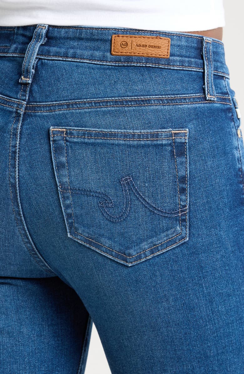 AG Mari Mid Rise Slim Straight Leg Jeans, Alternate, color, 12 Years Fleur