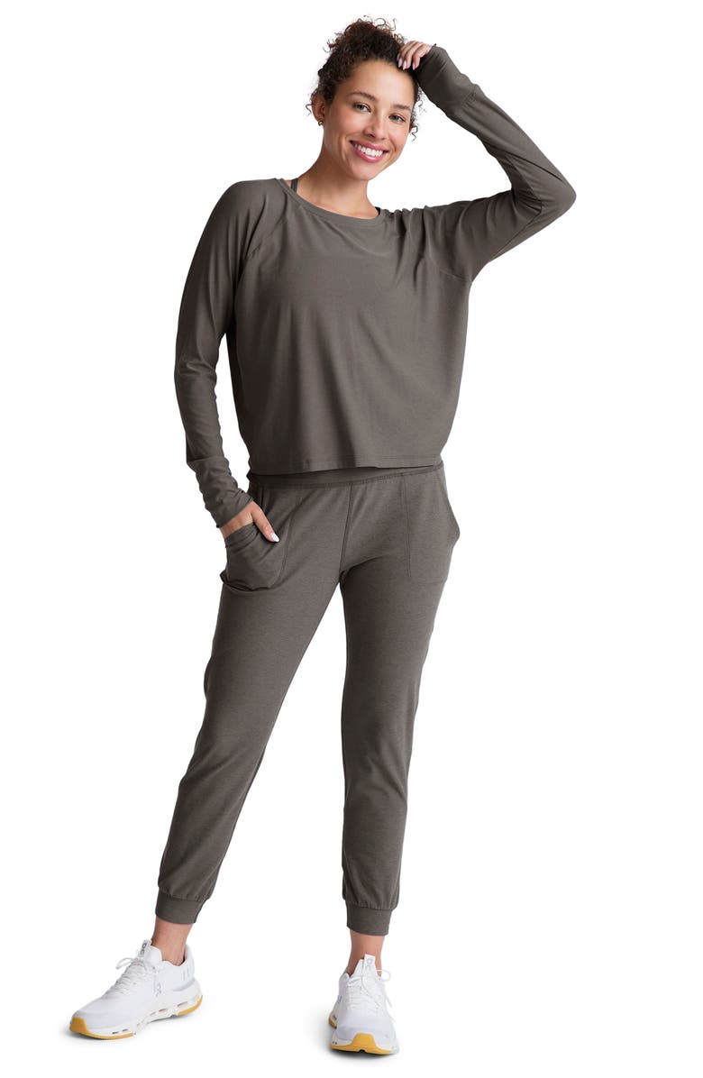 Beyond Yoga Space Dye Joggers, Alternate, color, True Gray Heather