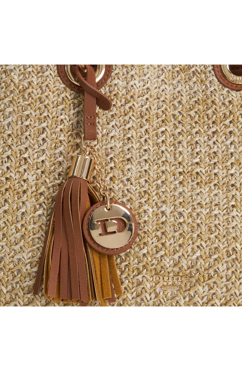 Dune London Demmy Woven Top Handle Bag, Alternate, color, Natural