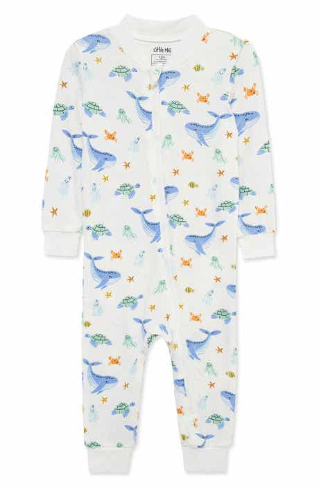 Little Me Ocean Zip Footie