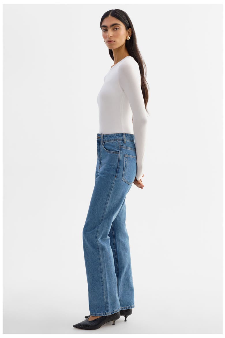 Shannon D | Denim Pants, Alternate, color, Mid Blue Wash