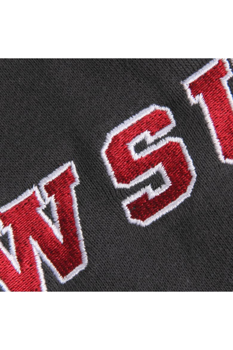 Youth Stadium Athletic Charcoal Washington State Cougars Big Logo Pullover Hoodie, Alternate, color, Charcoal