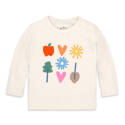 Baby Long Sleeve Rainbow Garden Tee