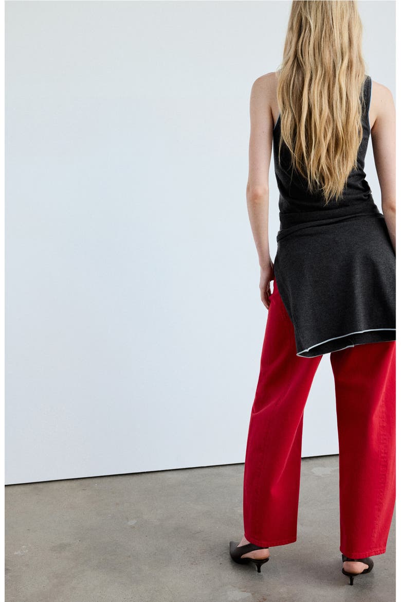 Contrast Piping Knit Top, Alternate, color, GREY