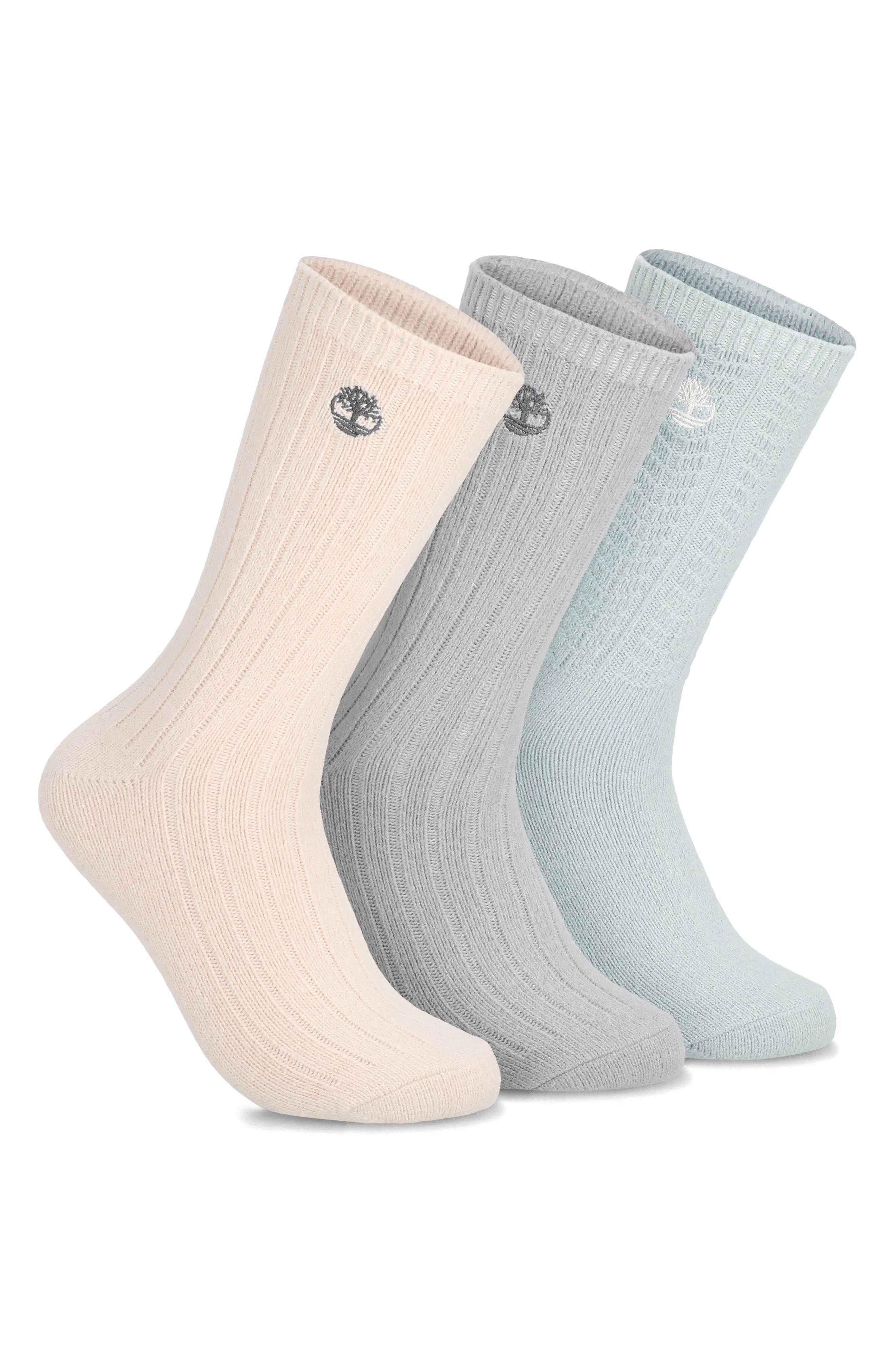 3-Pack Extra Soft Cable Crew Socks