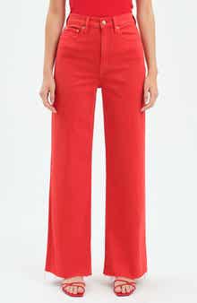 DAZE Far Out High Waist Wide Leg Jeans