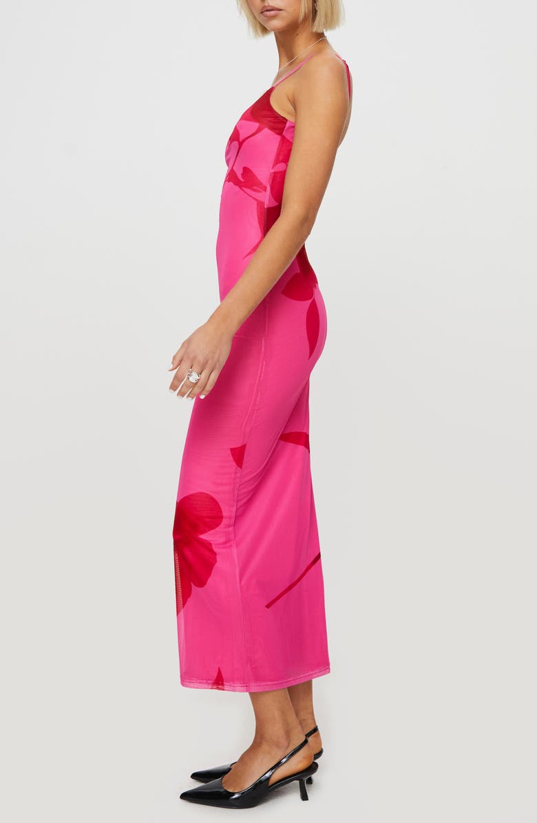 Princess Polly Knox Floral Mesh Slipdress, Alternate, color, Pink