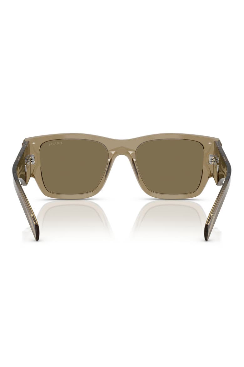 54mm Square Sunglasses, Alternate, color, BARK / LIGHT BROWN