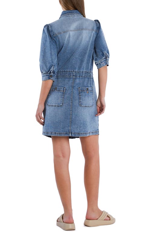 Wash Lab Denim Denim Utility Dress In Blue