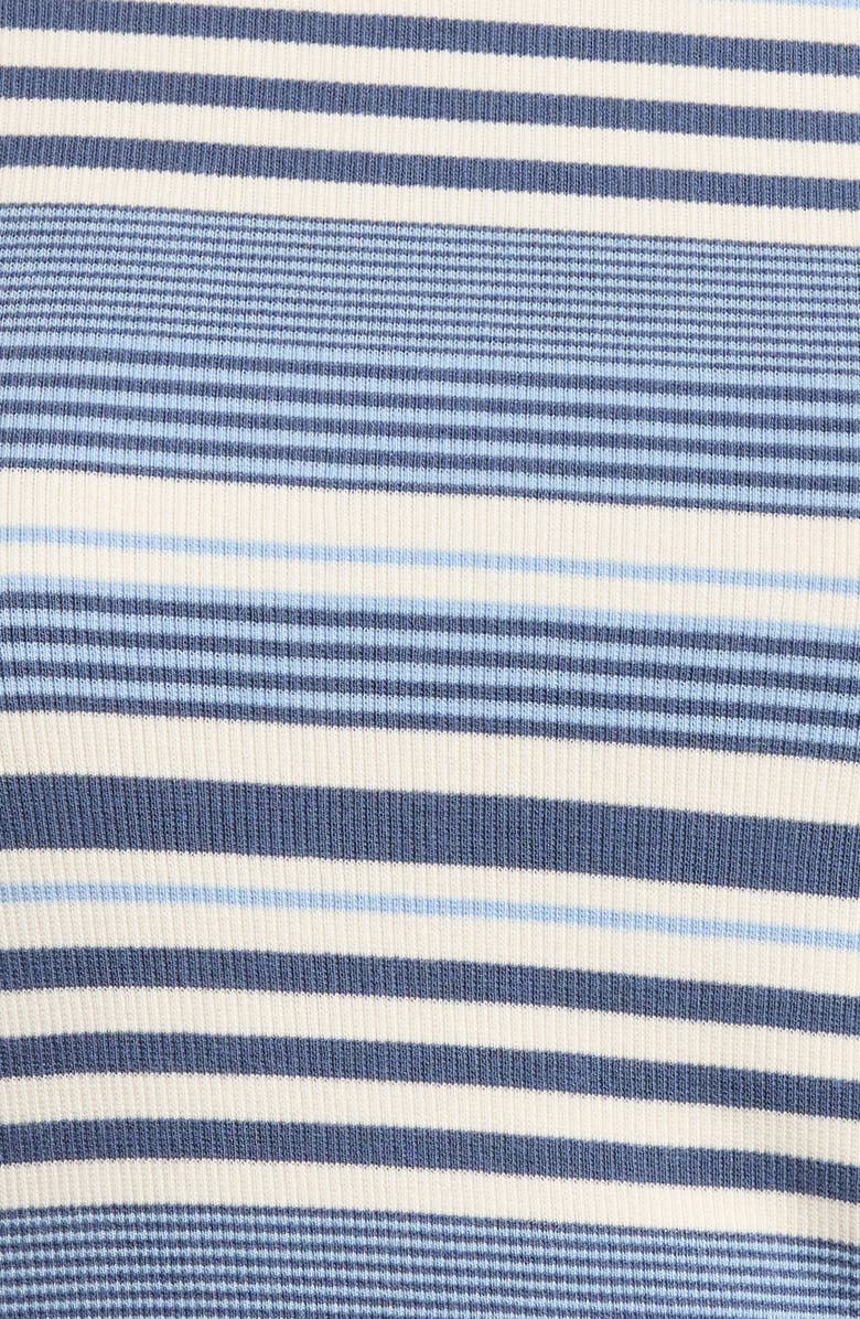 Marine Layer Lexi Rib Stripe Sun-In Crewneck T-Shirt, Alternate, color, Blue Multi Stripe