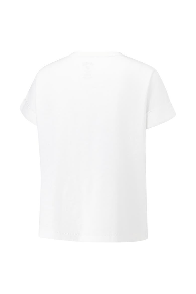 Women's League Collegiate Wear White Alabama Crimson Tide Slub Rolled Cuff T-Shirt, Alternate, color, White