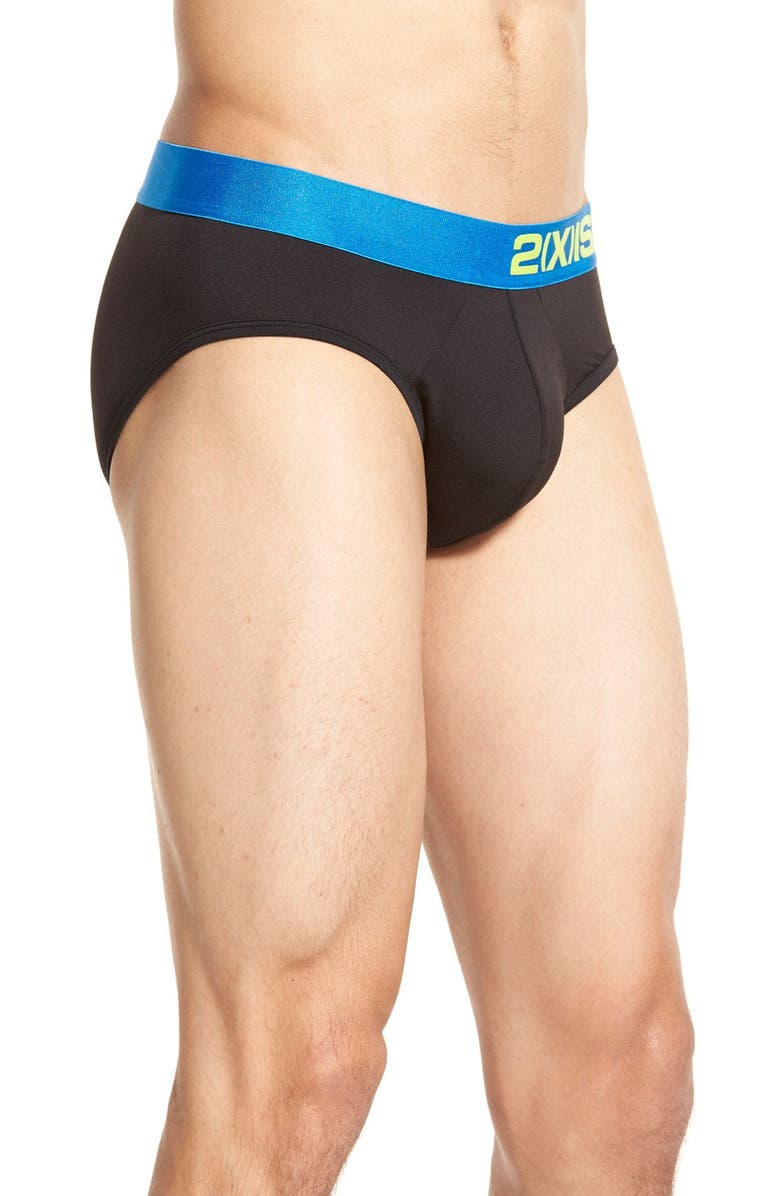 2(x)ist 'Electric' No-Show Briefs, Alternate, color,