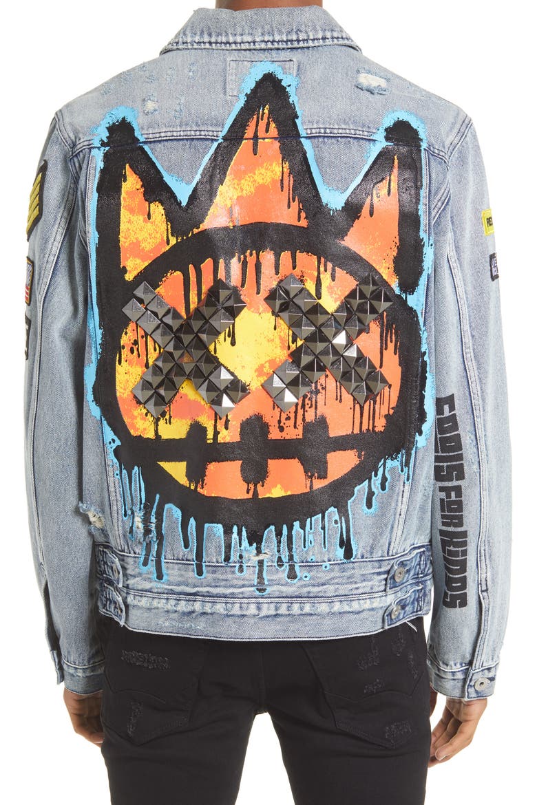 Denim Jacket, Alternate, color, GRAFFITI
