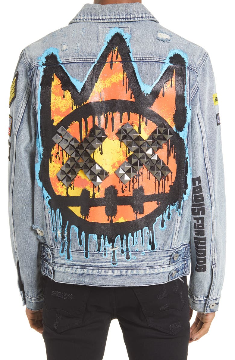 Cult of Individuality Denim Jacket, Alternate, color,