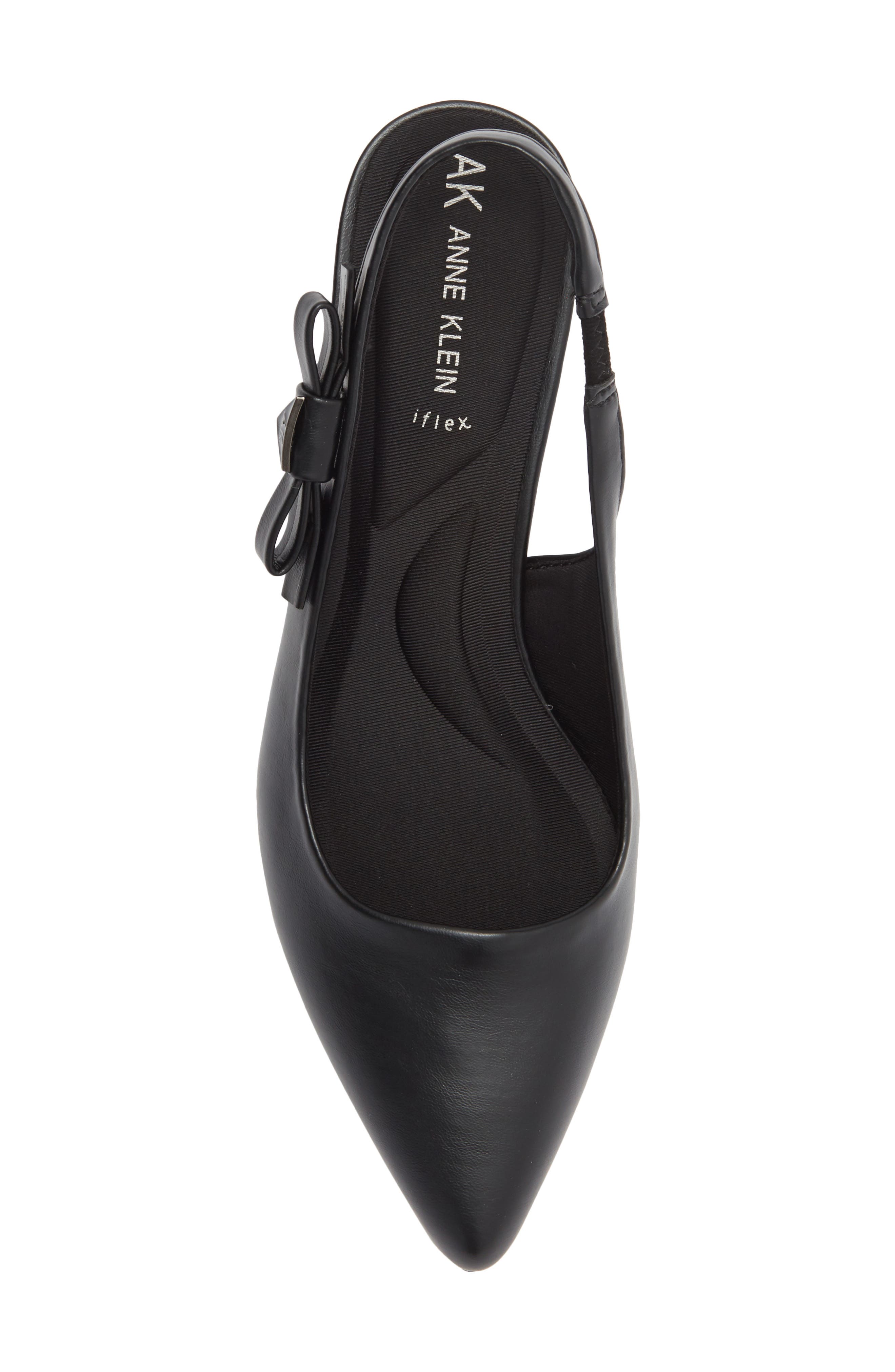 Anne Klein Ibbey Slingback Pump, Alternate, color, Black Pu
